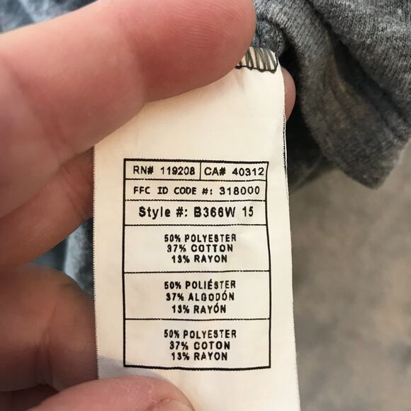 Arizona State Sun Devils Shirt Womens Large Adidas Heather Gray V Neck - Picture 5 of 10